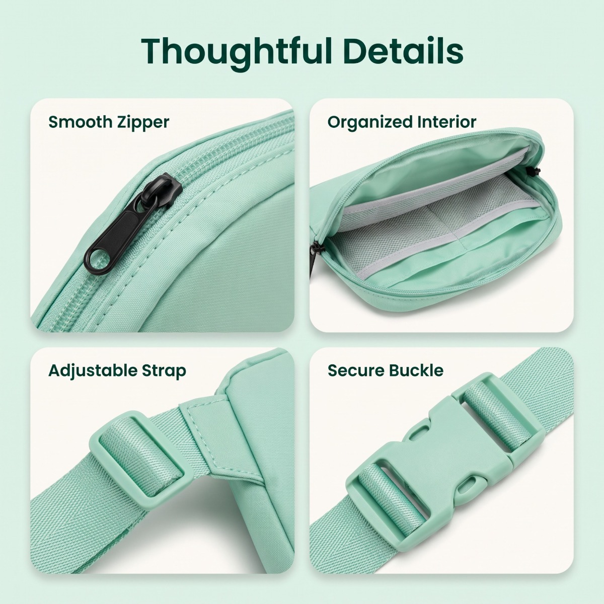 Belt Bag — 25 Star-Light Sage Green — view 2
