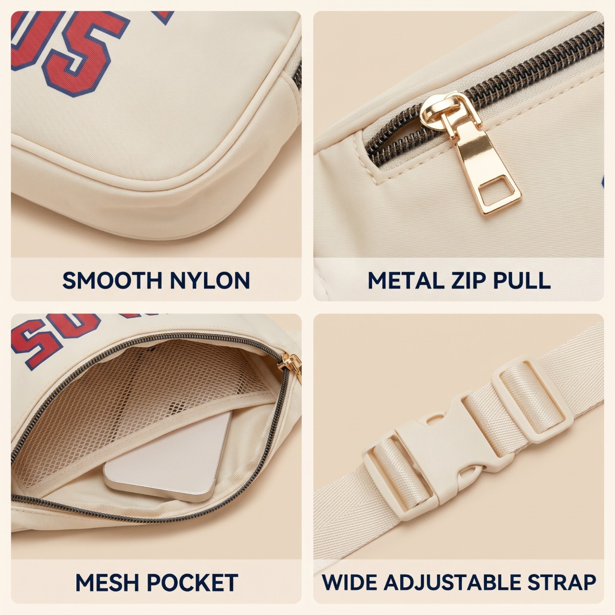 Belt Bag — 05 Varsity Off-White — view 1