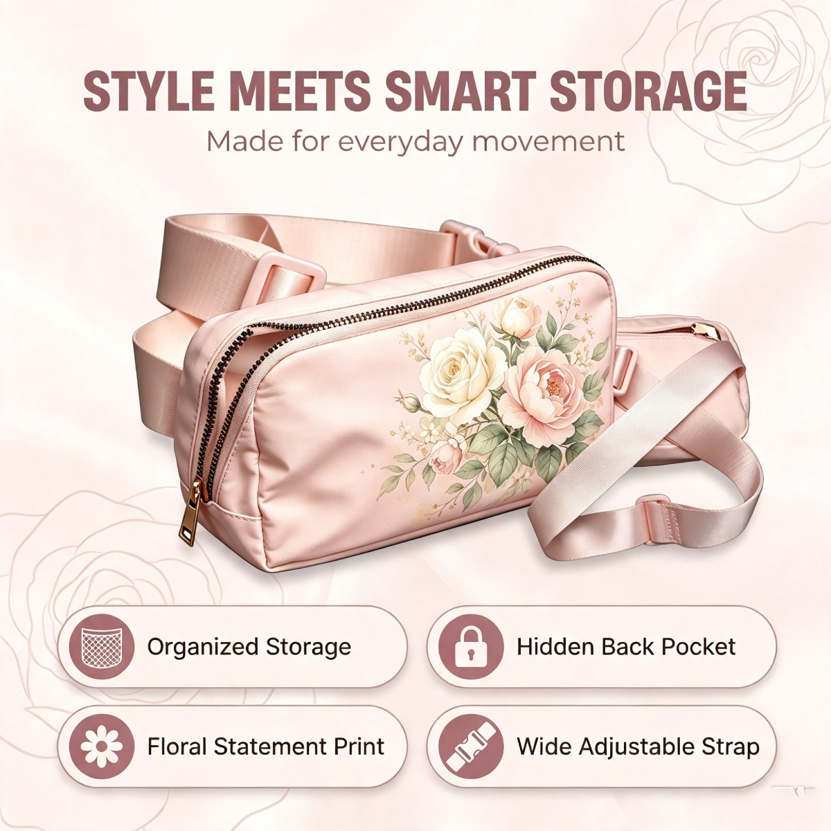 Belt Bag — Vintage Rose-Pink — view 5