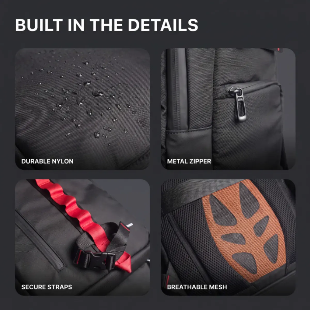 Camera Backpack with Laptop Compartment — detail-2 view