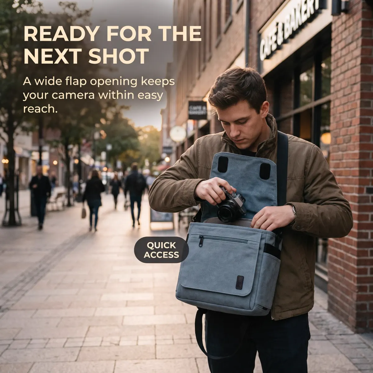 Camera Bag — Compact Carry — atmosphere view