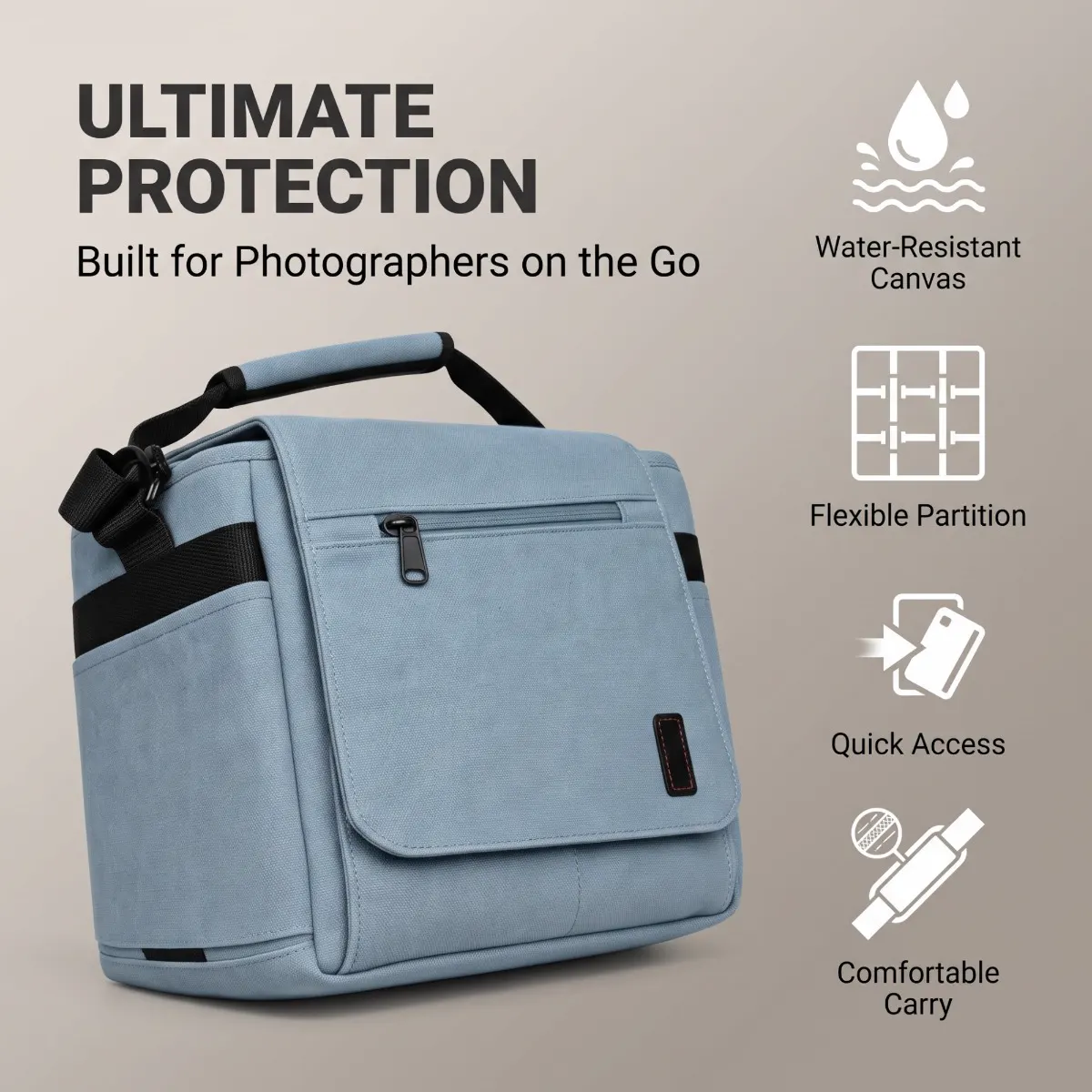 Camera Bag — Compact Carry — core-features view