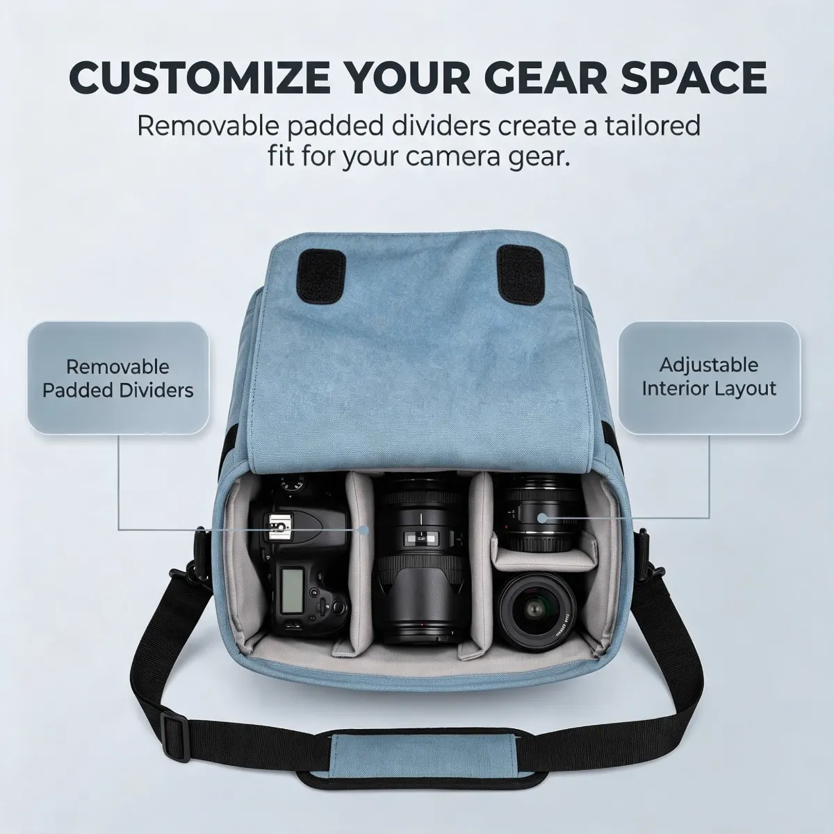 Camera Bag — Compact Carry — selling-points view