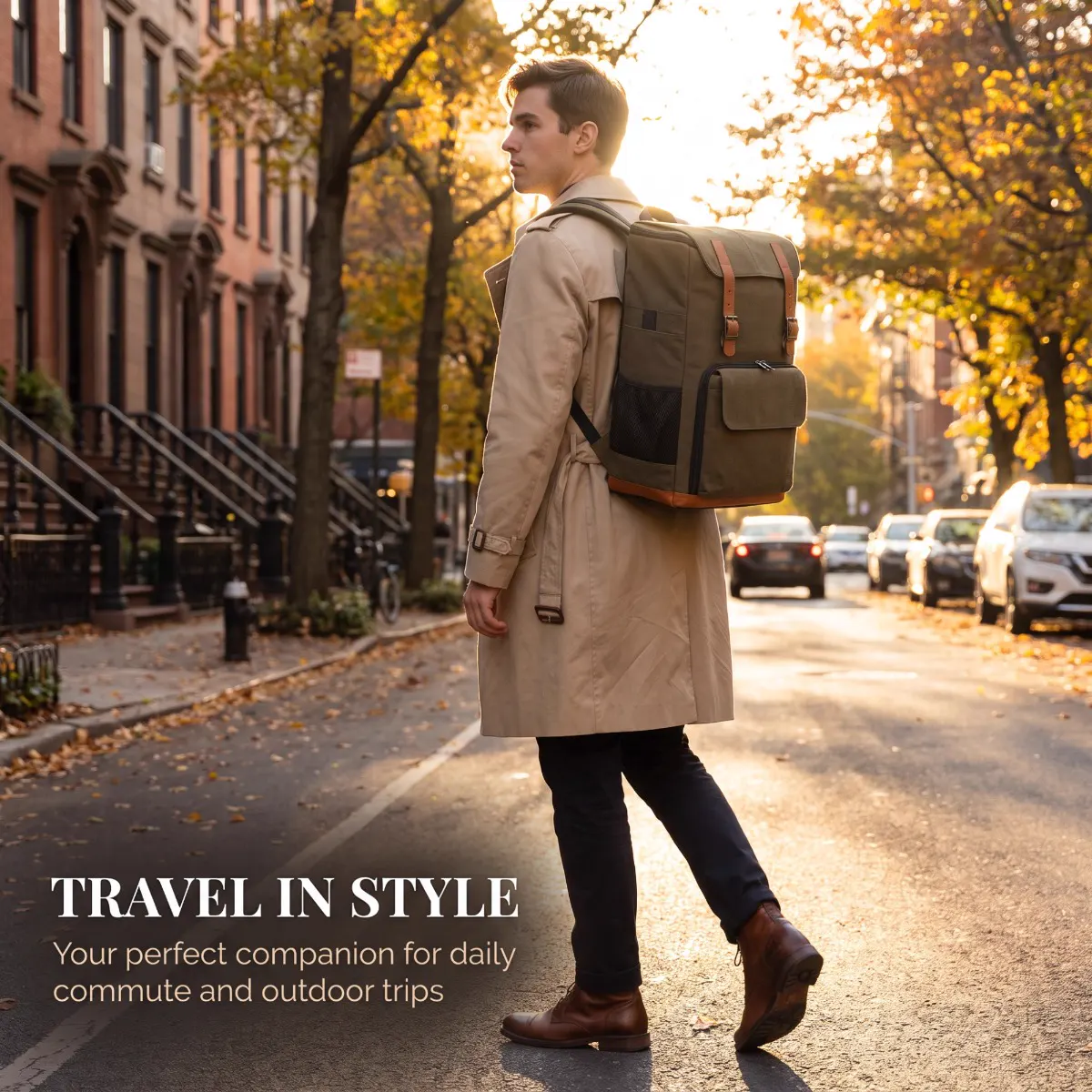 Camera Backpack — Travel Ready — model view
