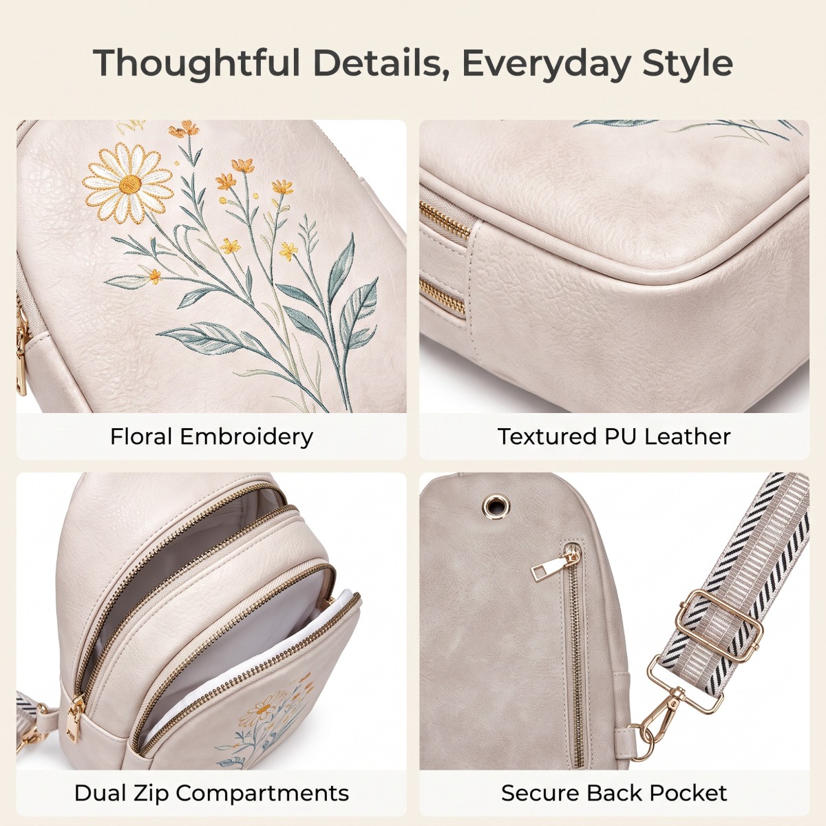 Sling Bag — Beige — view 1
