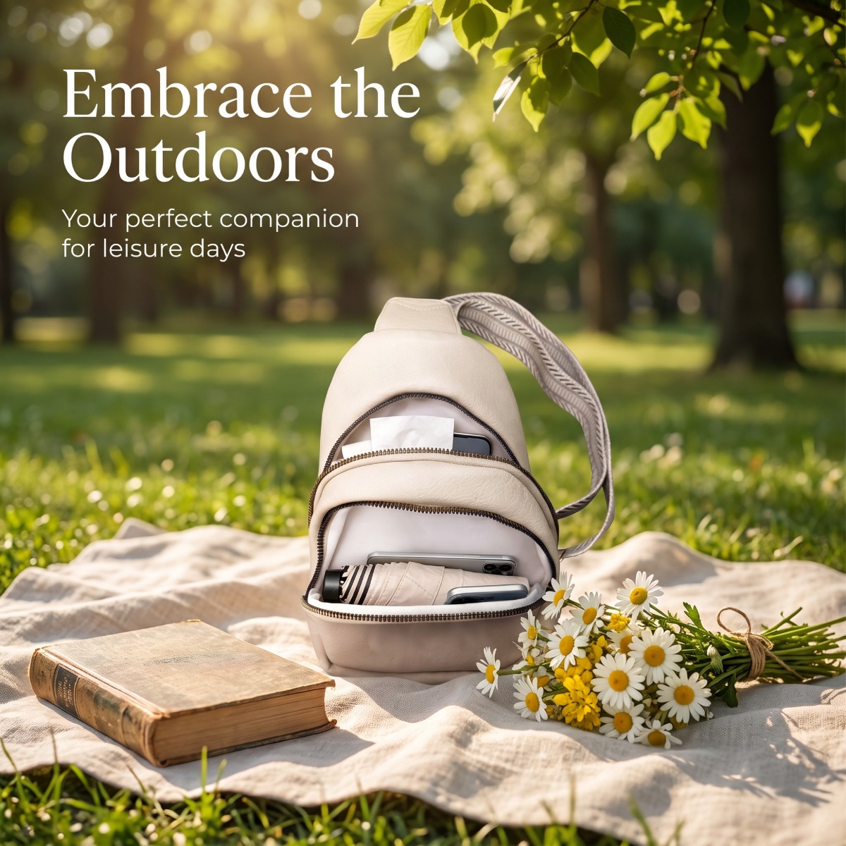 Sling Bag — Beige — view 2