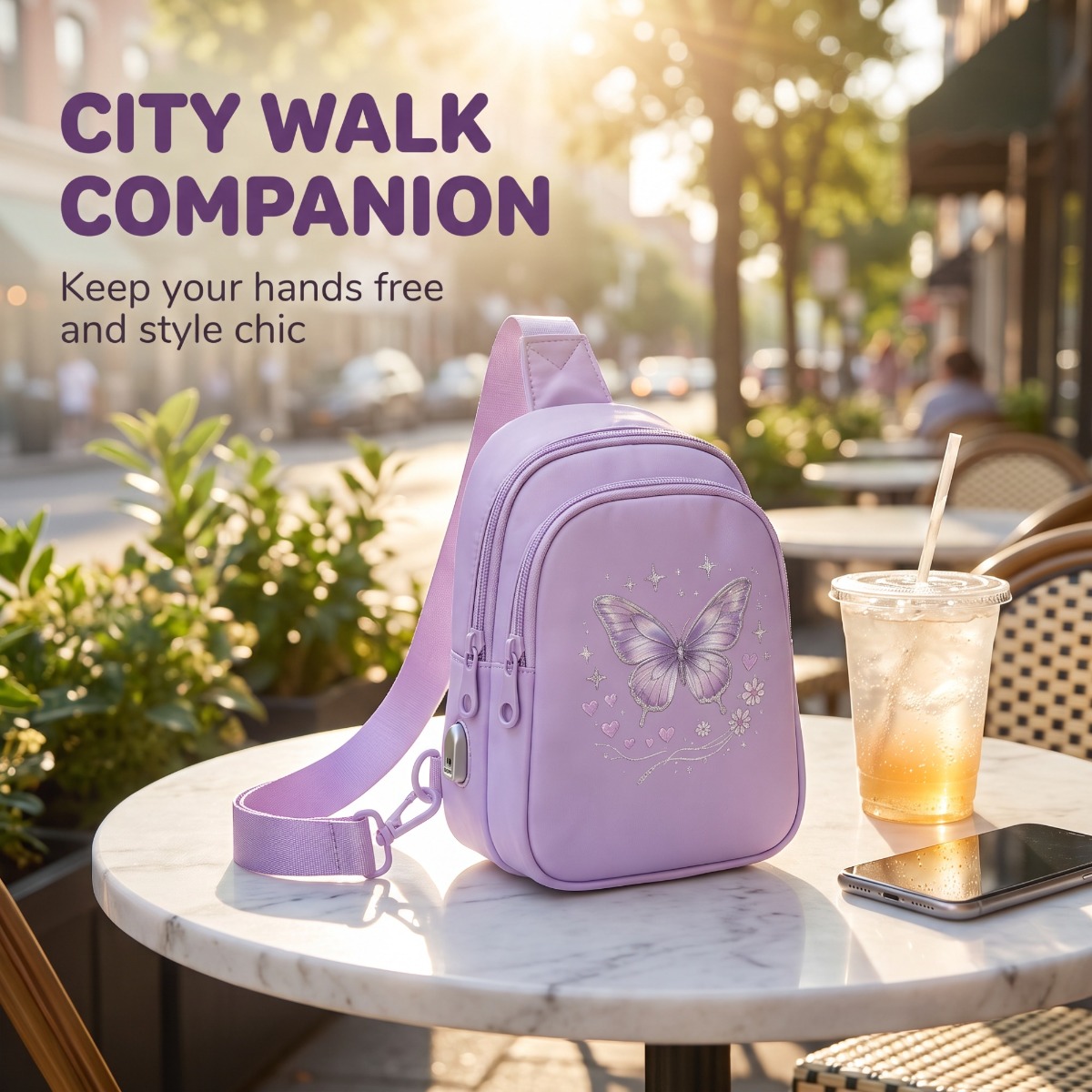 Sling Bag — Pink — view 2