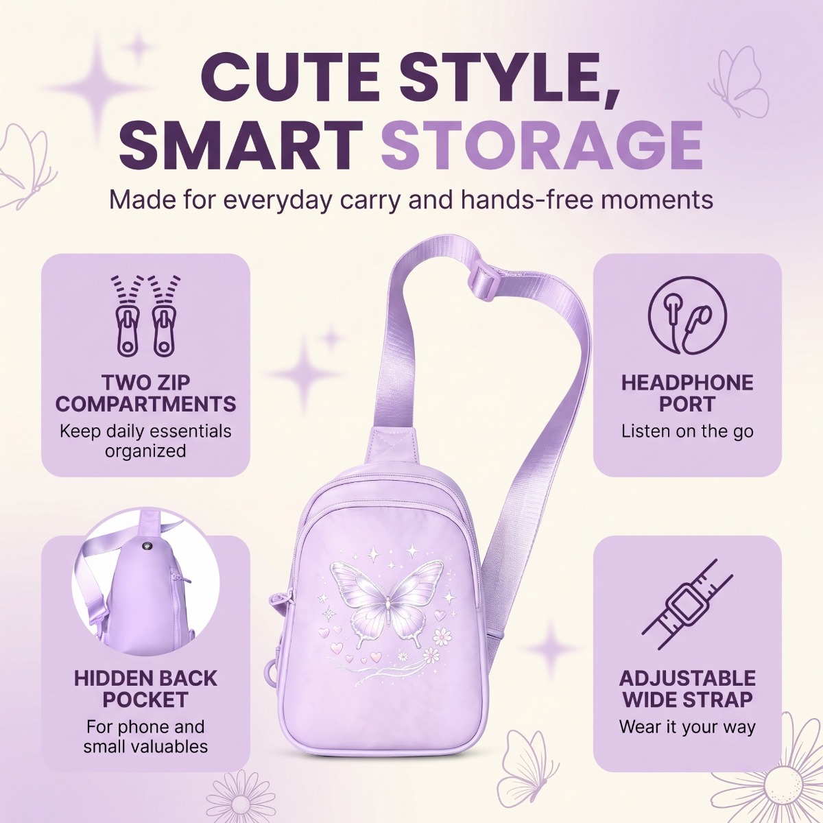 Sling Bag — Pink — view 4