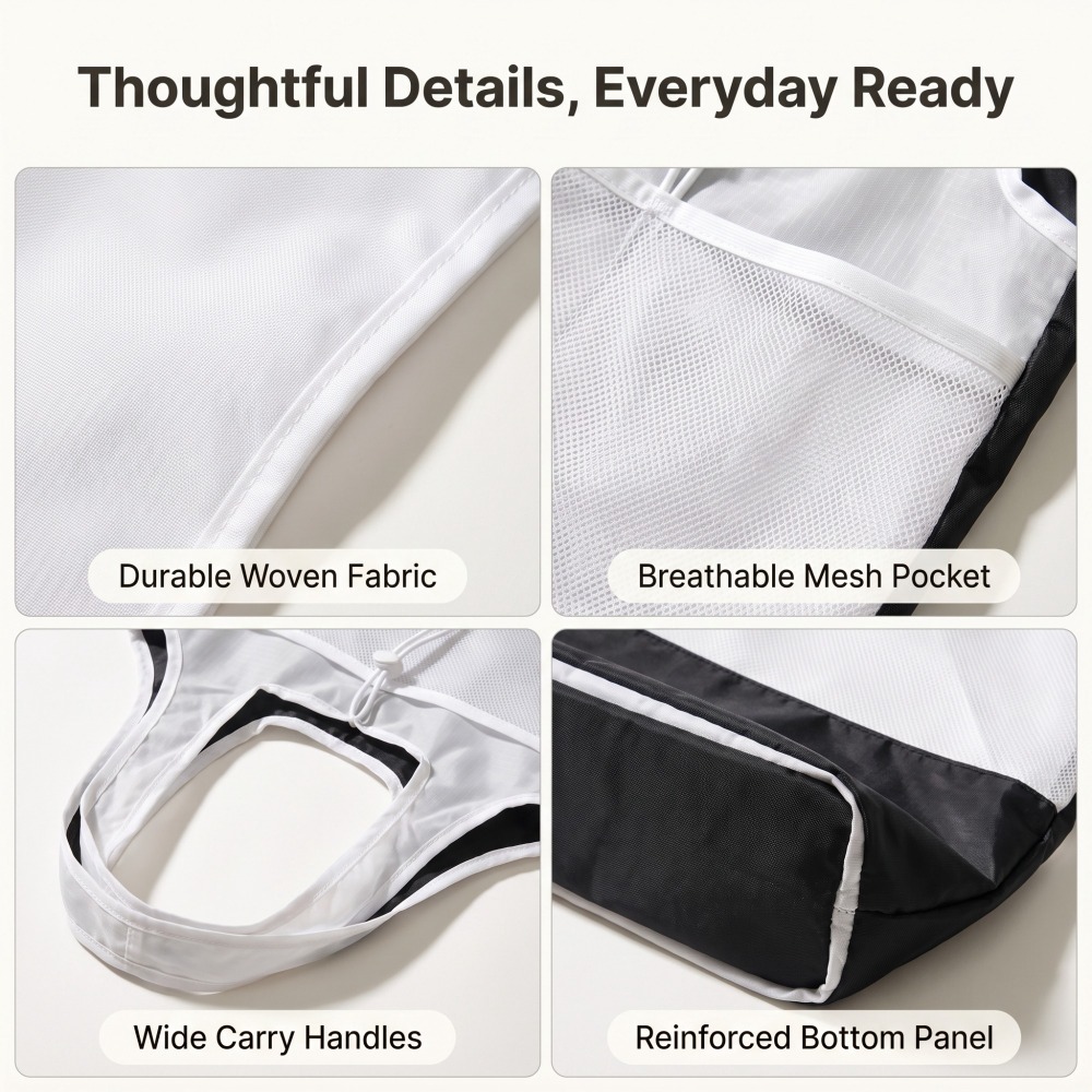 Mesh Pocket Tote Bag — view 1