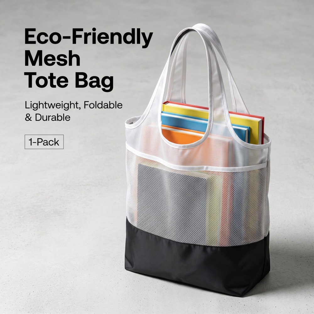 Mesh Pocket Tote Bag — view 4