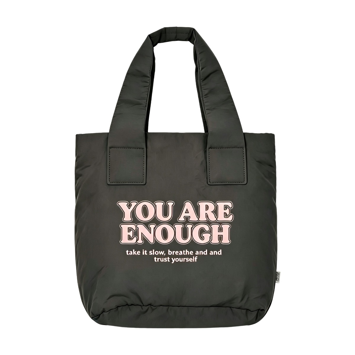 Puffer Tote Bag-Black