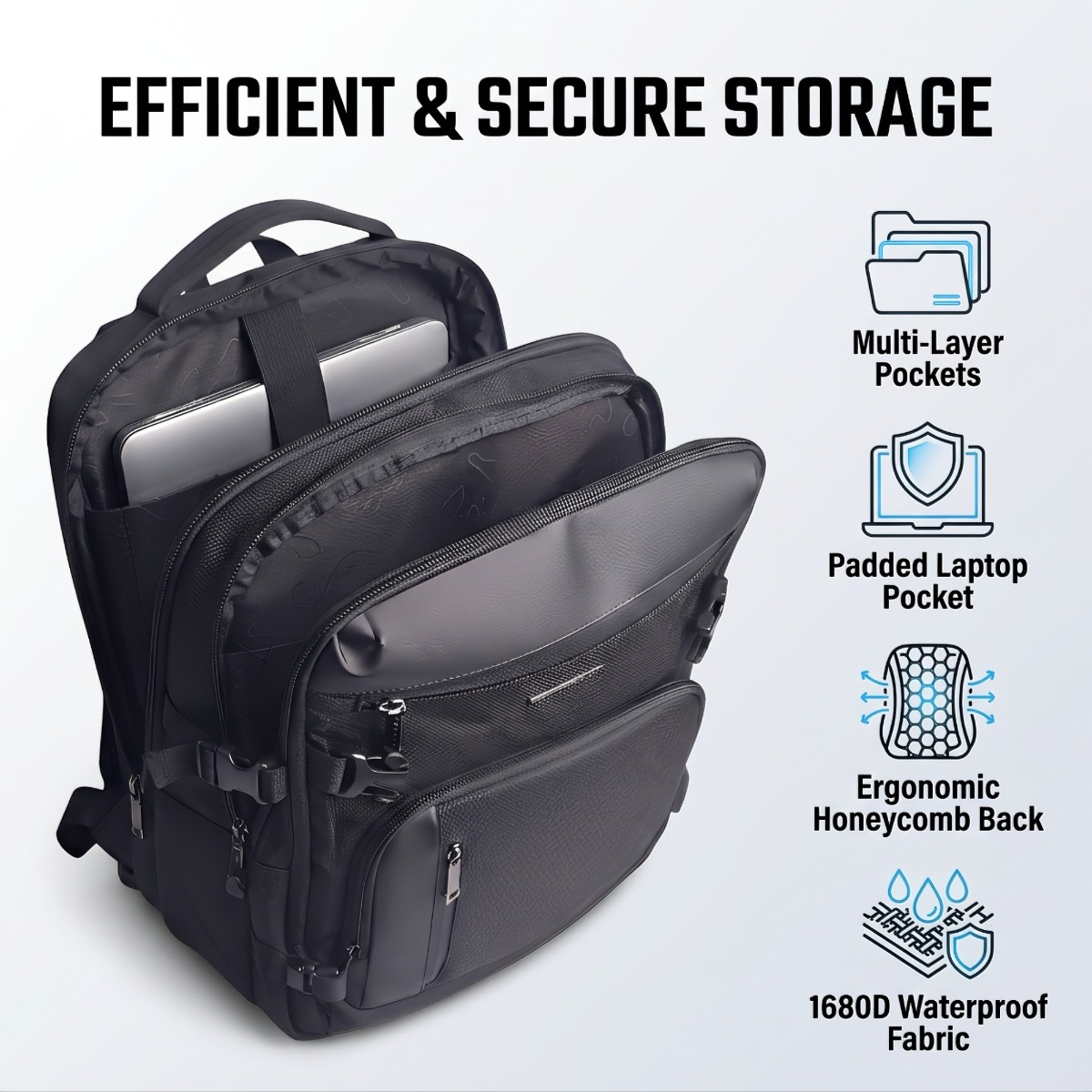Laptop Backpack — key selling points