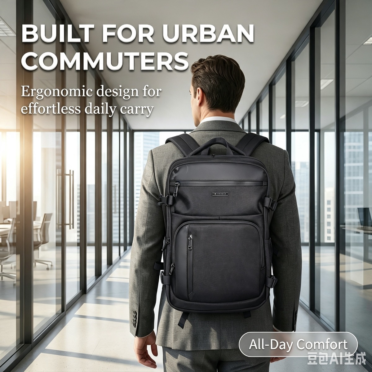 Laptop Backpack — model showcase